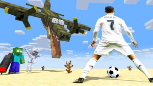 Криштиану РОНАЛДУ против БОМБАРДИНО КРОКОДИЛО, кто сильнее Майнкрафт