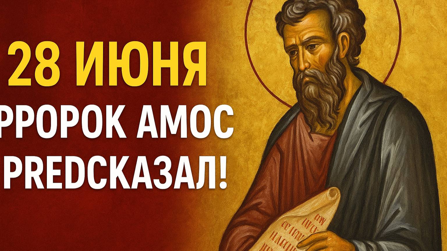 28 ИЮНЯ - ПРОРОК АМОС ПРЕДСКАЗАЛ! День когда молитва МЕНЯЕТ судьбу человека