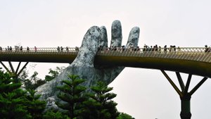 Ba Na Hills - Golden Bridge. Da Nang, Vietnam