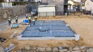 Постройка бетонного модульного дома всего за 2 недели. Завод по производству сборного железобетона