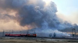 Распространение огня в у Атамановки Забайкалье удалось замедлить