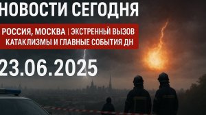 Новости Сегодня 23.06.2025 – Россия, Москва | Экстренный вызов | Катаклизмы и главные события дня
