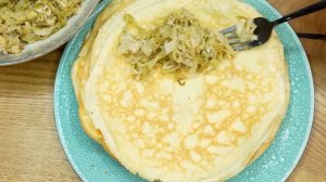 Блинчики с капустой