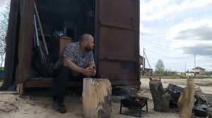 Сбор брусничного листа, кофе на углях.