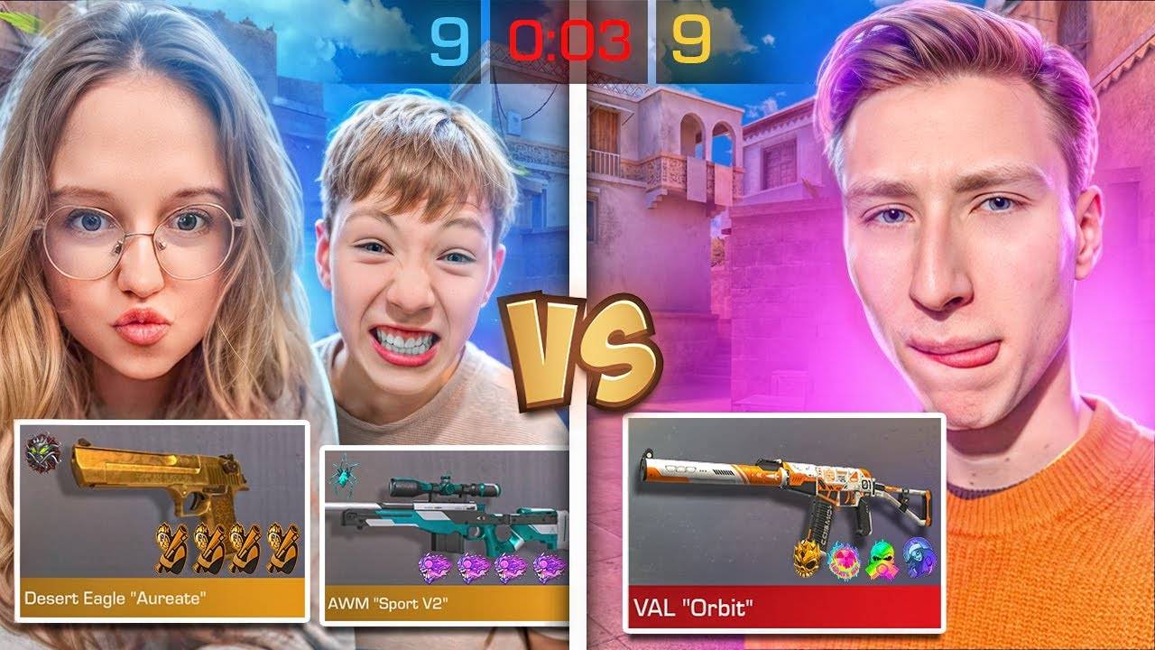 ДУЭЛЬ ОБМЕН НЕМЕЛИСС СКИНАМИ 1 VS 2 НА 100.000 ГОЛДЫ ПРОТИВ ДЕВУШКИ И БРАТА СТАНДОФФ 2
