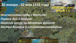 [Strategic Command: WWI] 1914 Call to Arms. 30 января - 22 мая 1915 года (Ход 8-11)