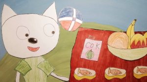 ПИКНИК . Мультфильм в технике бумажная перекладка. Первый мультфильм Алины, 9 лет.