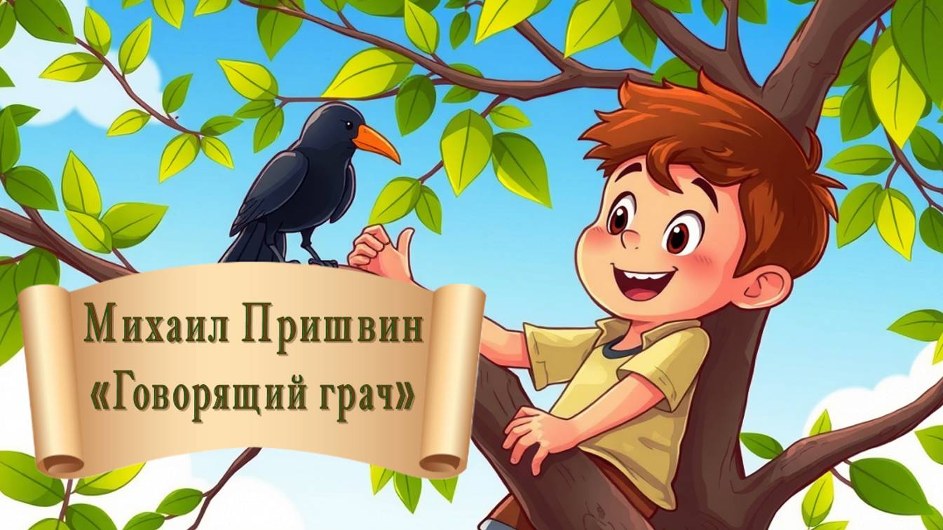 Михаил Пришвин "Говорящий грач"