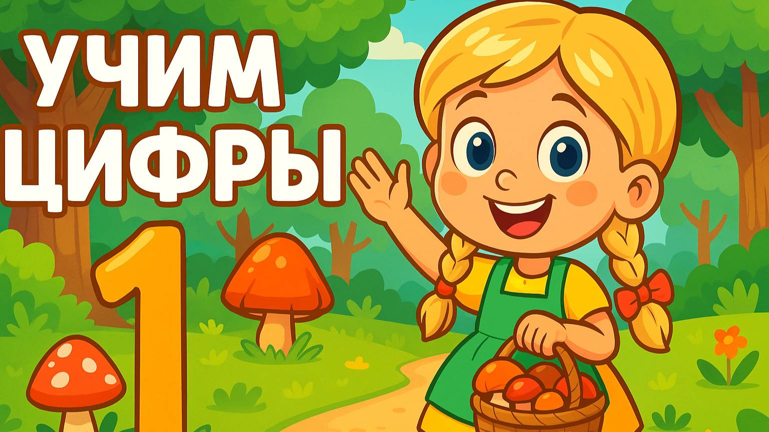 УЧИМ ЦИФРЫ С АННОЙ — СЧЁТ ДО 10