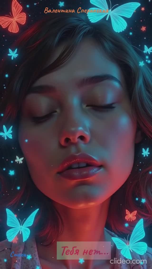 Тебя нет... автор Валентина Сперанская. Озвучено ИИ. Видеоряд - Luma AI