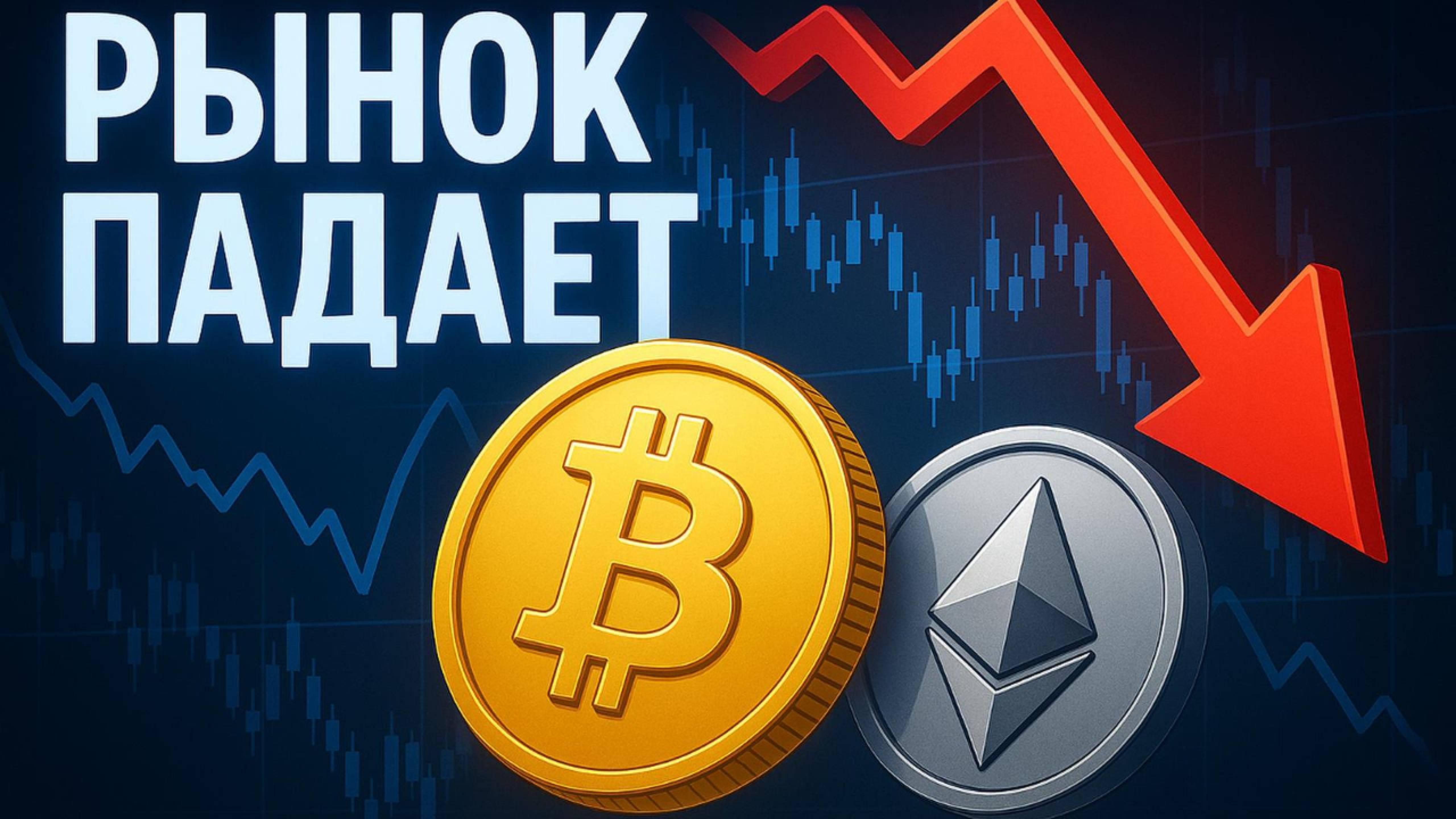 📉 Обзор рынка: Биткойн и Эфир падают — что дальше?