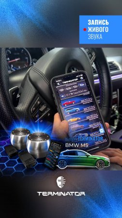 BMW 5 gt дизель с выхлопом BMW M5, электронный выхлоп Terminator