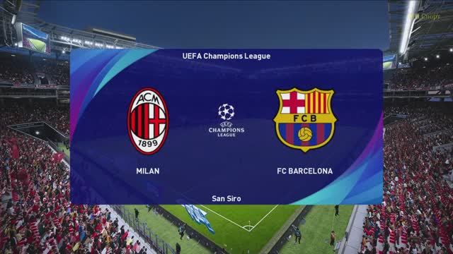 ЛЧ. Милан - Барселона. 3тур. Группа C.