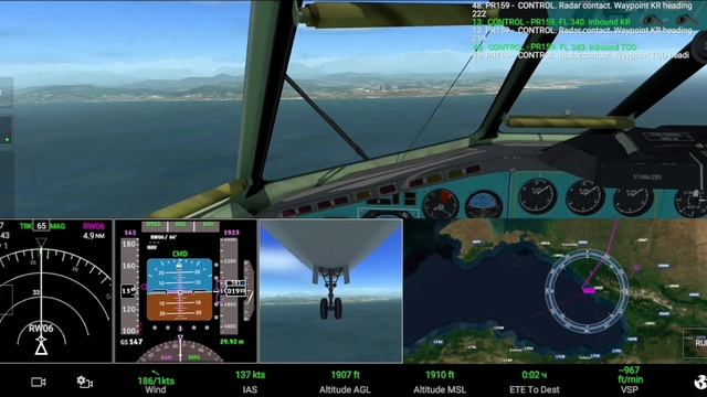 Полёт RFS Пермь-Сочи (USPP-URSS) на Ту-154М (RELAX) #rfs #Realflightsimulator #perm #relax