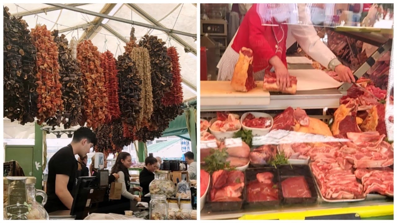 Достопримечательность в Мюнхене - главный рынок Viktualienmarkt