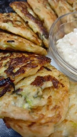 Оладьи  из кабачка