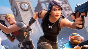 Играю в Fortnite - заняли второе место!!!