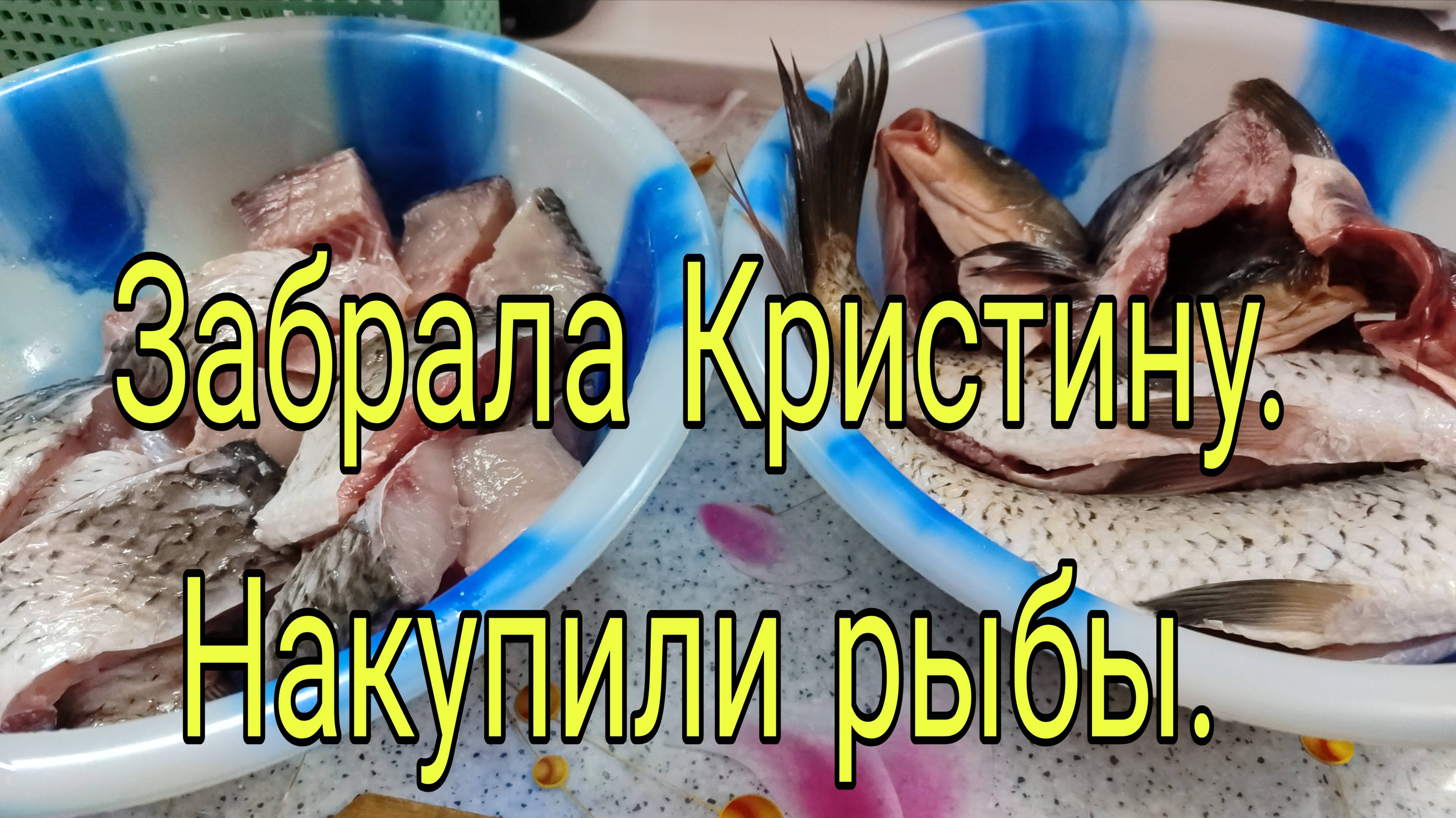 22 июня 25.  ЗАБРАЛА КРИСТИНУ // НАКУПИЛИ РЫБЫ//