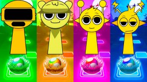 ВСЕ ЖЁЛТЫЕ Спрунки - Мультики про Спрунке | МУЛЬТФИЛЬМЫ SPRUNKI в Tiles Hop 85 серия