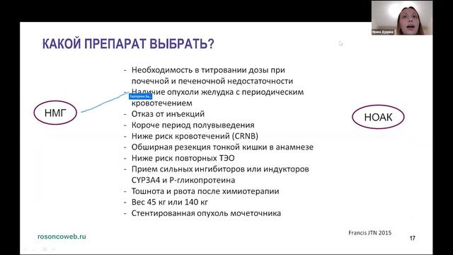 Академия RUSSCO для подготовки к экзамену ESMO«Лечение венозных тромбоэмболий (ВТЭ)» (15 июня 2025)