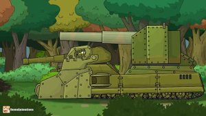 HomeAnimations – Мультики про танки  РАТТЕ с 406-мм МОРСКОЙ ПУШКОЙ Б-37 vs ТИРПИЦ - Мультики про тан