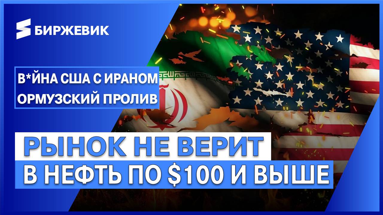 В*йна Сша с Ираном / Перекрытие Ормузского пролива / Нефть по $100 или нет?! Рынок не верит в это!