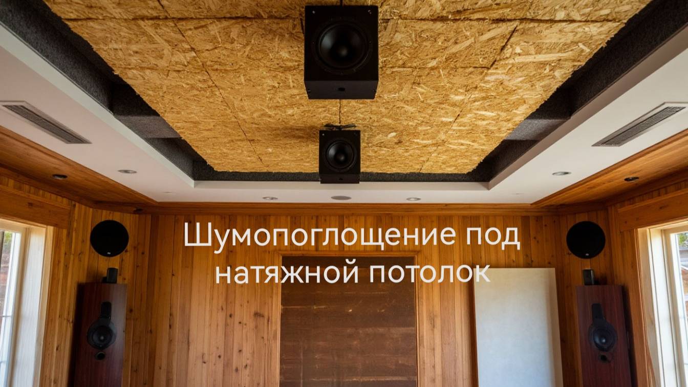 Шумопоглощение под натяжной потолок - начало большого эксперимента