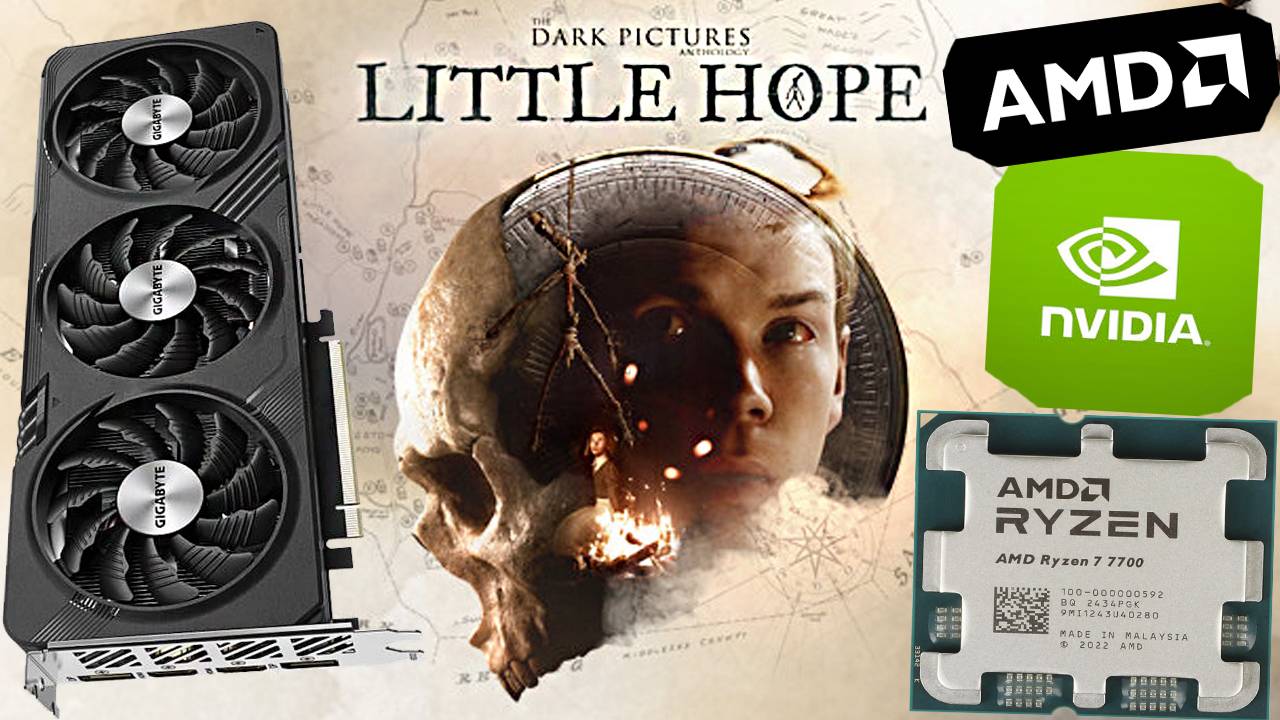 TEST THE DARK PICTURES LITTLE HOPE ON AMD RYZEN 7 7700 , GIGABYTE RTX 4060 8 GB | ТЕСТ МОЕГО ПК