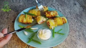 Сочные и остренькие рулетики из кабачков. Пальчики оближешь!