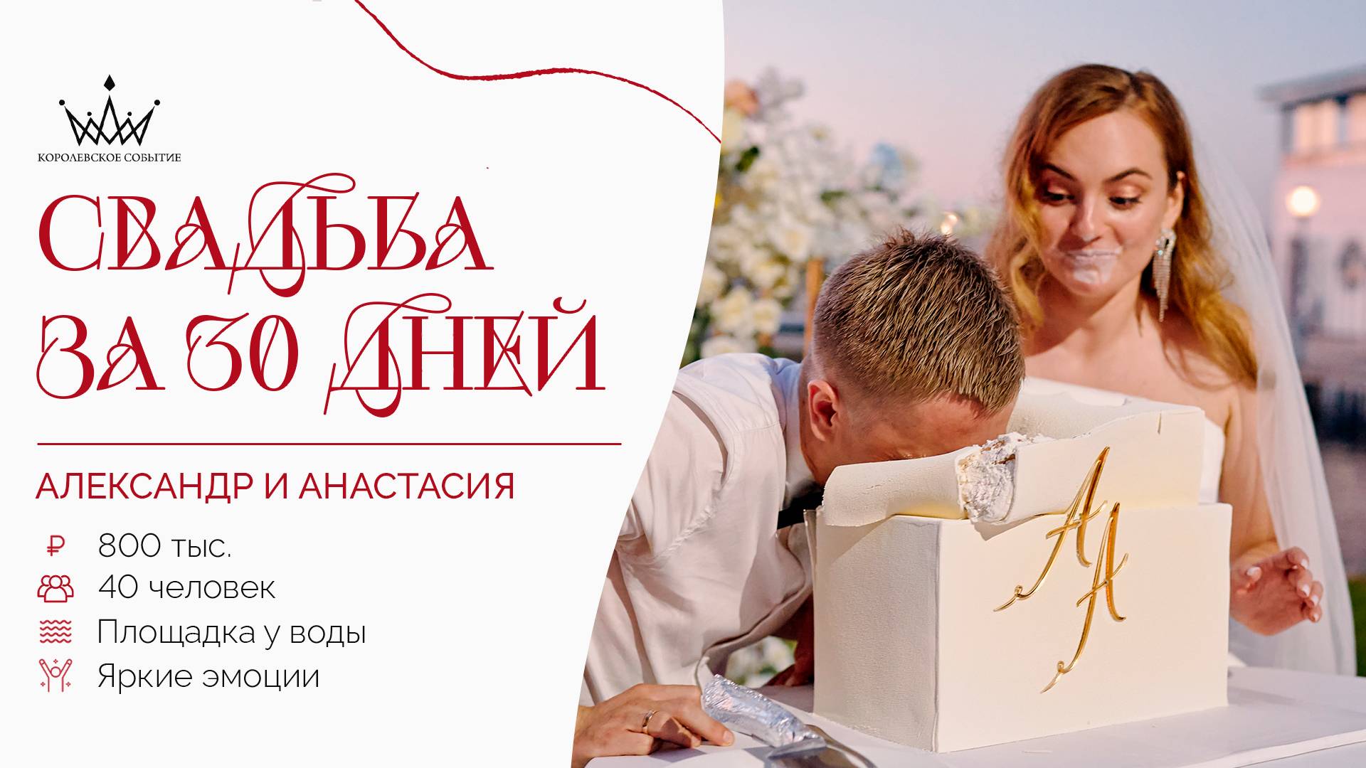 Саша и Настя. Свадьба за месяц. Агентство "Королевское событие"