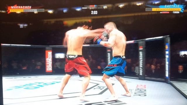 Ислам Махачев и Джастин Гейджи бой в UFC 4