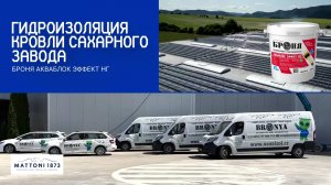 Гидроизоляция кровли сахарного завода Mattony с «Броня АкваБлок Эффект НГ», Словакия