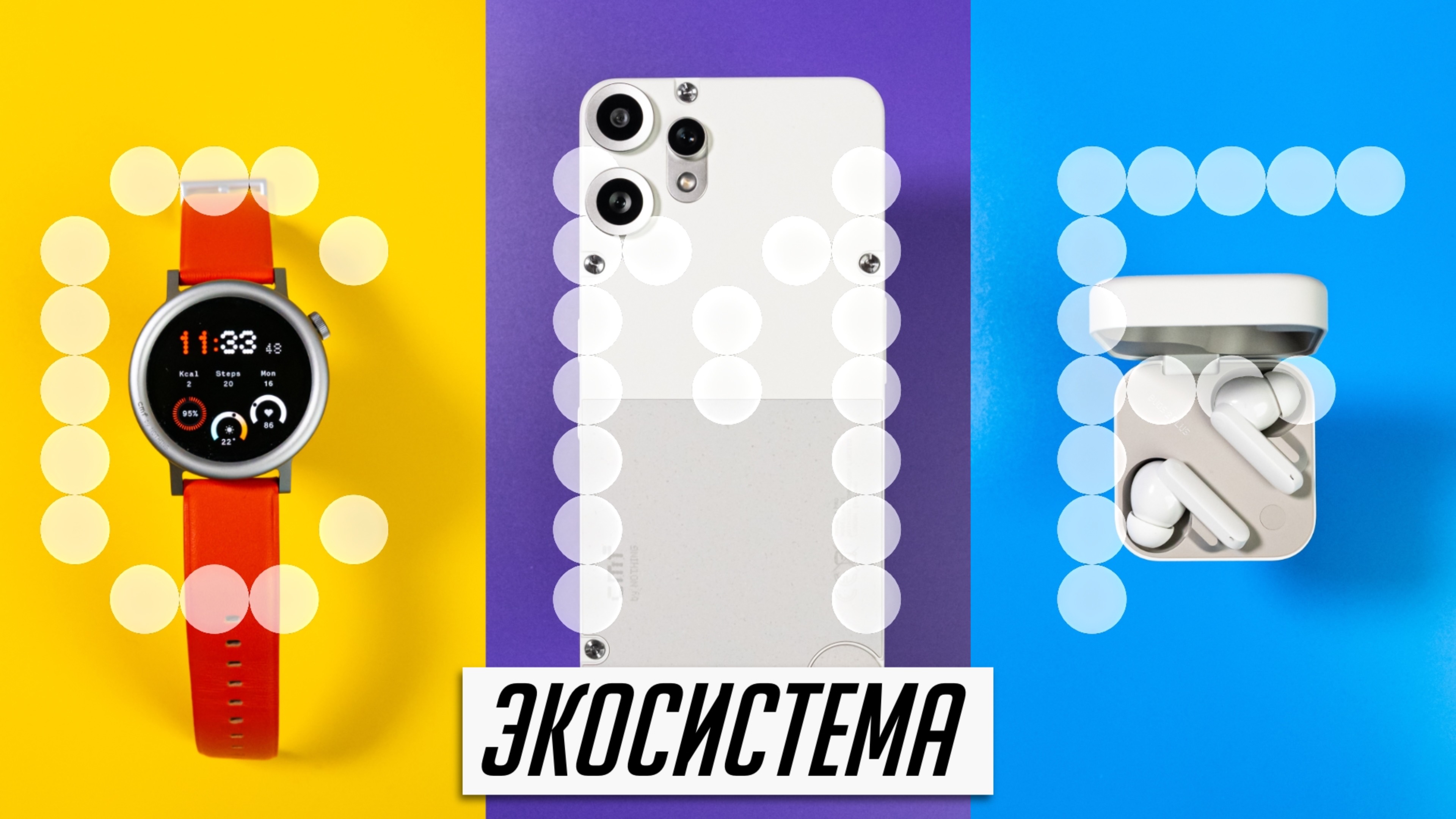 Экосистема CMF: смартфон Phone 2 Pro, наушники buds 2 Plus и часы watch Pro 2. Как работает?