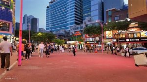 Чудесная Вечерне/Ночная прогулка по Сеулу, улица Хондэ)=