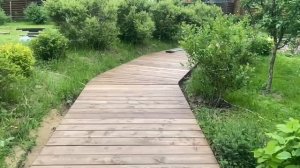 Обзор парящей дорожки из террасной доски
