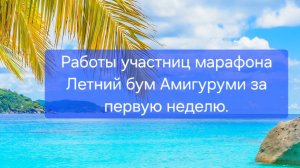 Работы участниц марафона Летний бум Амигуруми за первую неделю.