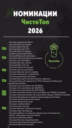 НОМИНАЦИИ 2026