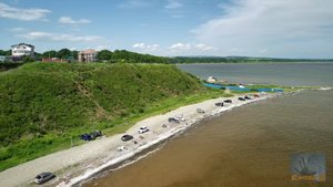 Рыжее море после дождей.