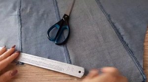 Как сшить фартук из старых джинсов. Утилизация джинсов. Фартук легко и быстро. DIY apron from jeans