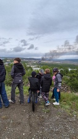 Пожар в Якутии. Айхал. Крайний Север