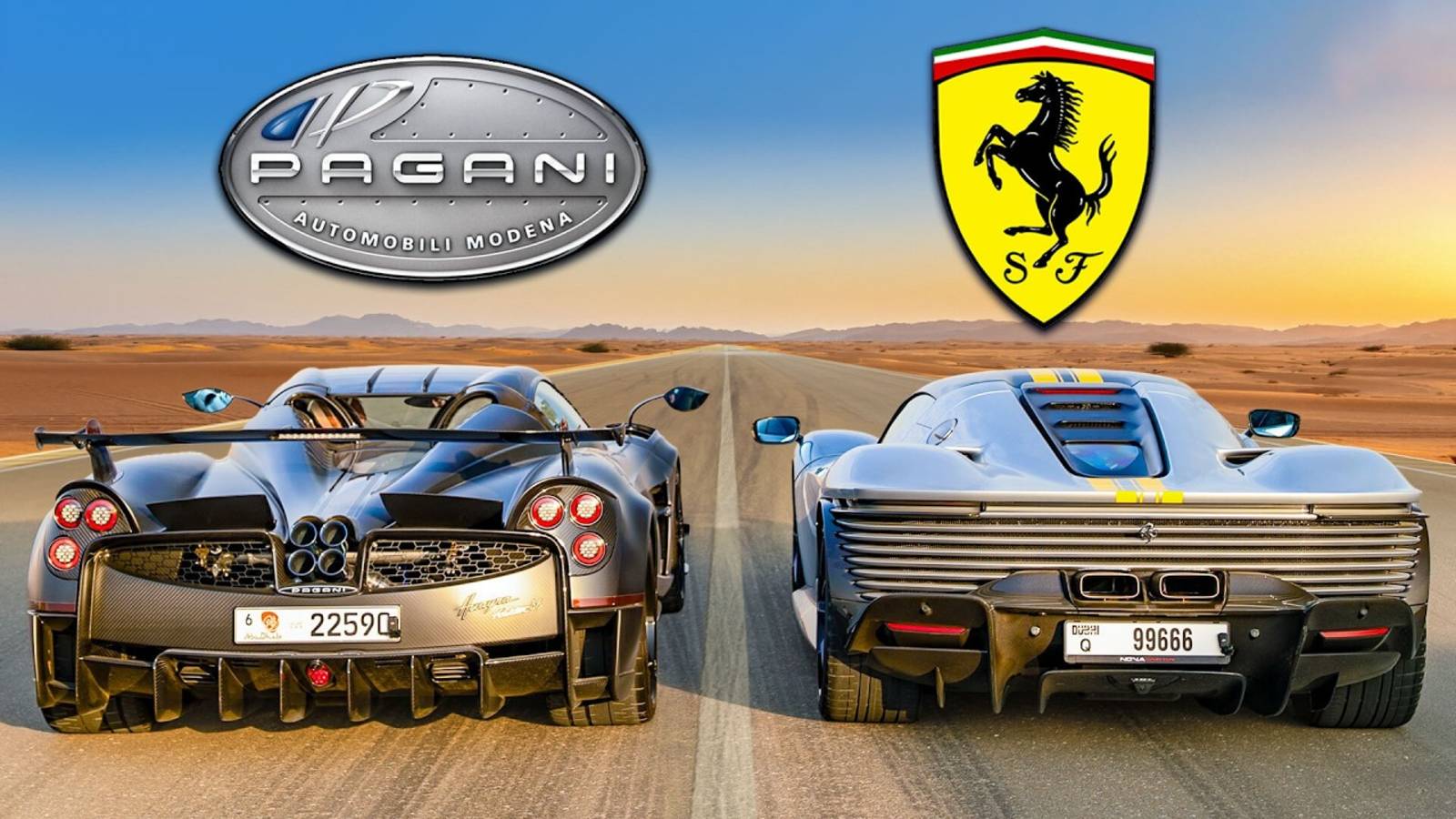 Ferrari SP3 против Pagani Huayra ДРЭГ-РЕЙСИНГ | carwow