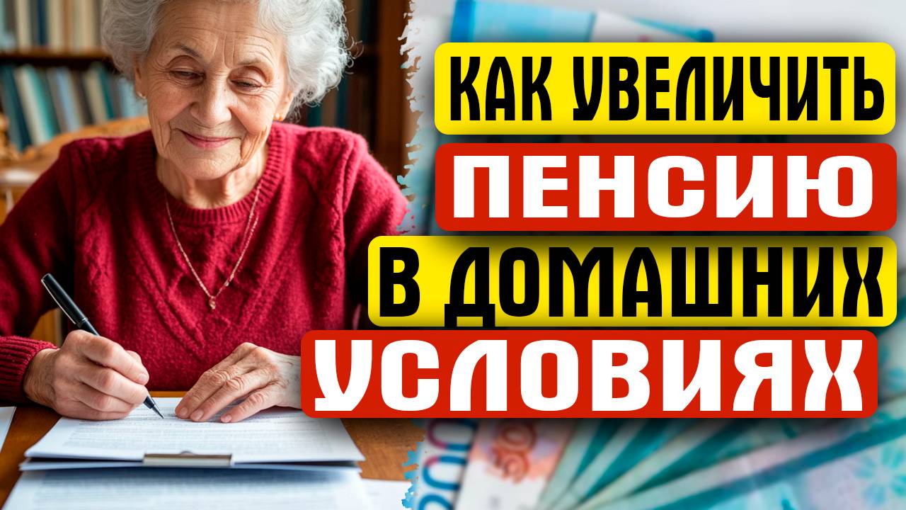 КАК УВЕЛИЧИТЬ ПЕНСИЮ В ДОМАШНИХ УСЛОВИЯХ?