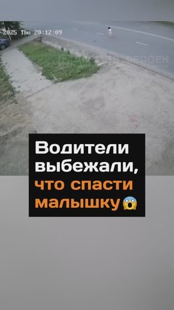 Водители выбежали, чтобы спасти малышку
