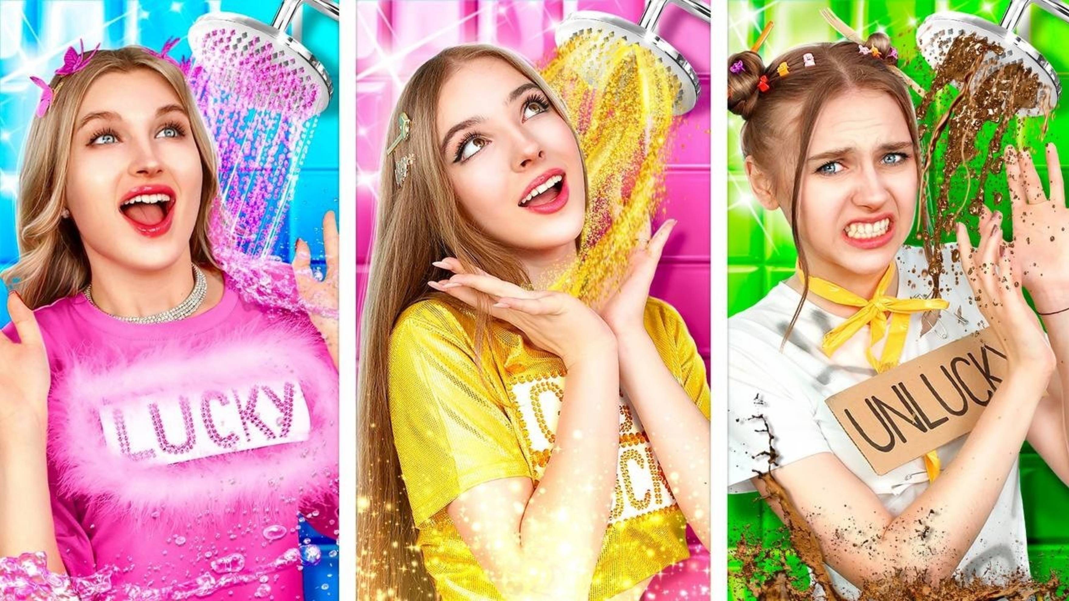 Тим Тин : Везучая vs Невезучая vs Гига Везучая Студентка! Кто Будет Встречаться с Крашем Школы?