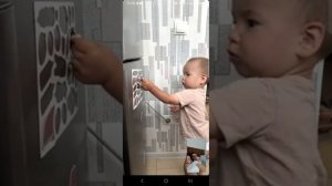 На видео связи с бабушкой Олей
