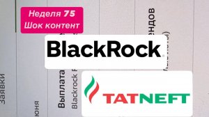 Неделя 75, мне пришли дивиденды от БлэкРока, как такое возможно? ) я думал от Татнефти