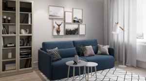 Обзор дизайна MOON FAMILY 118 (прямой диван с механизмом "еврокнижка")