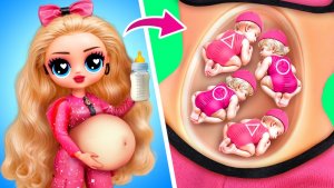 Кукла из Игры в Кальмара стала мамой! Поделки для кукол