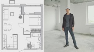 Квартира с отделкой 43,6 м2 ЖК Новый