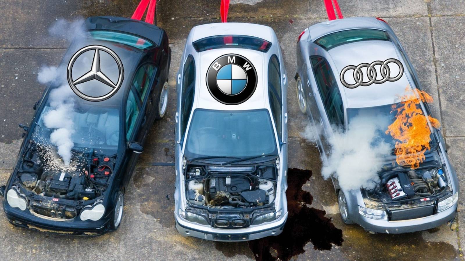 Я взорвал BMW, Audi и Merc: что продержалось дольше? | carwow